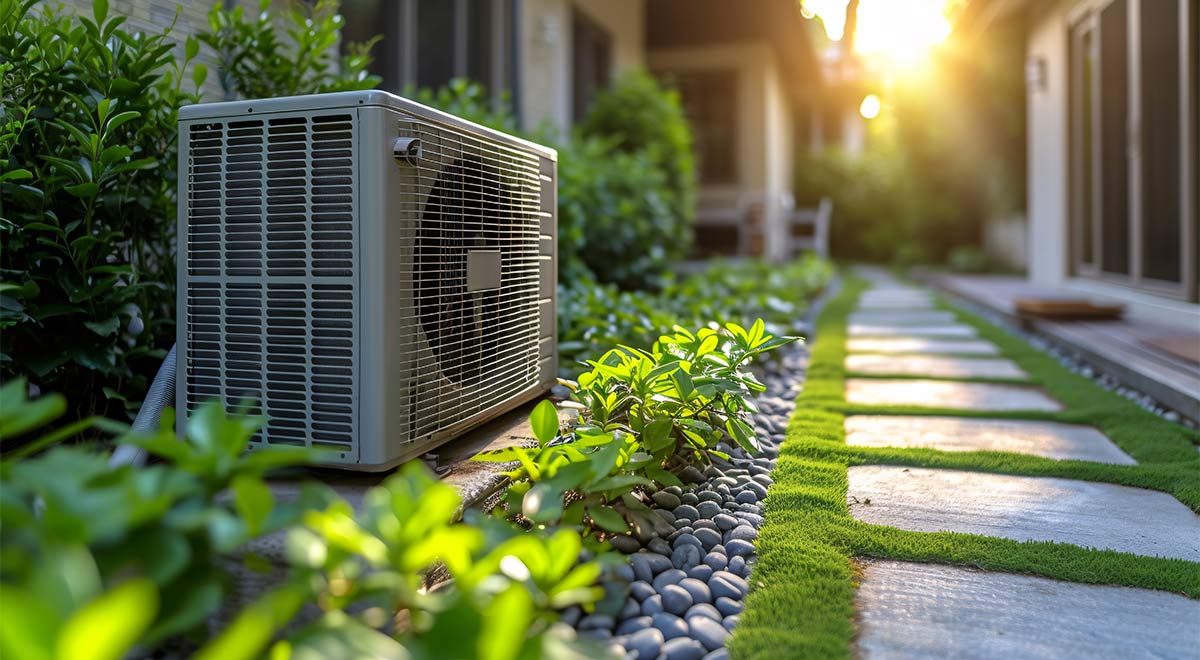 heat pump outside