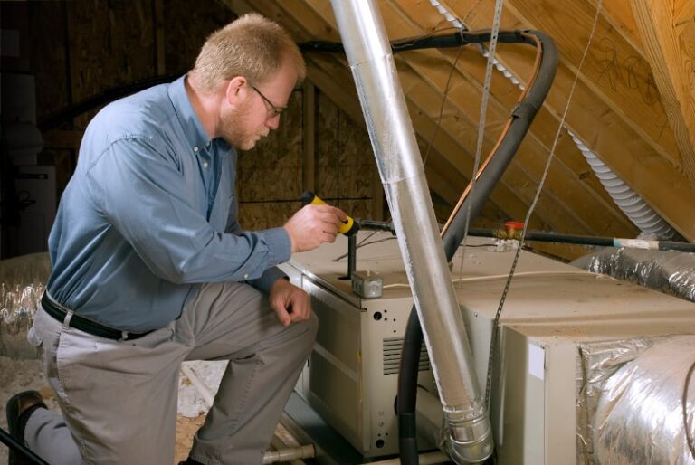 Inspecting Furnace Installation